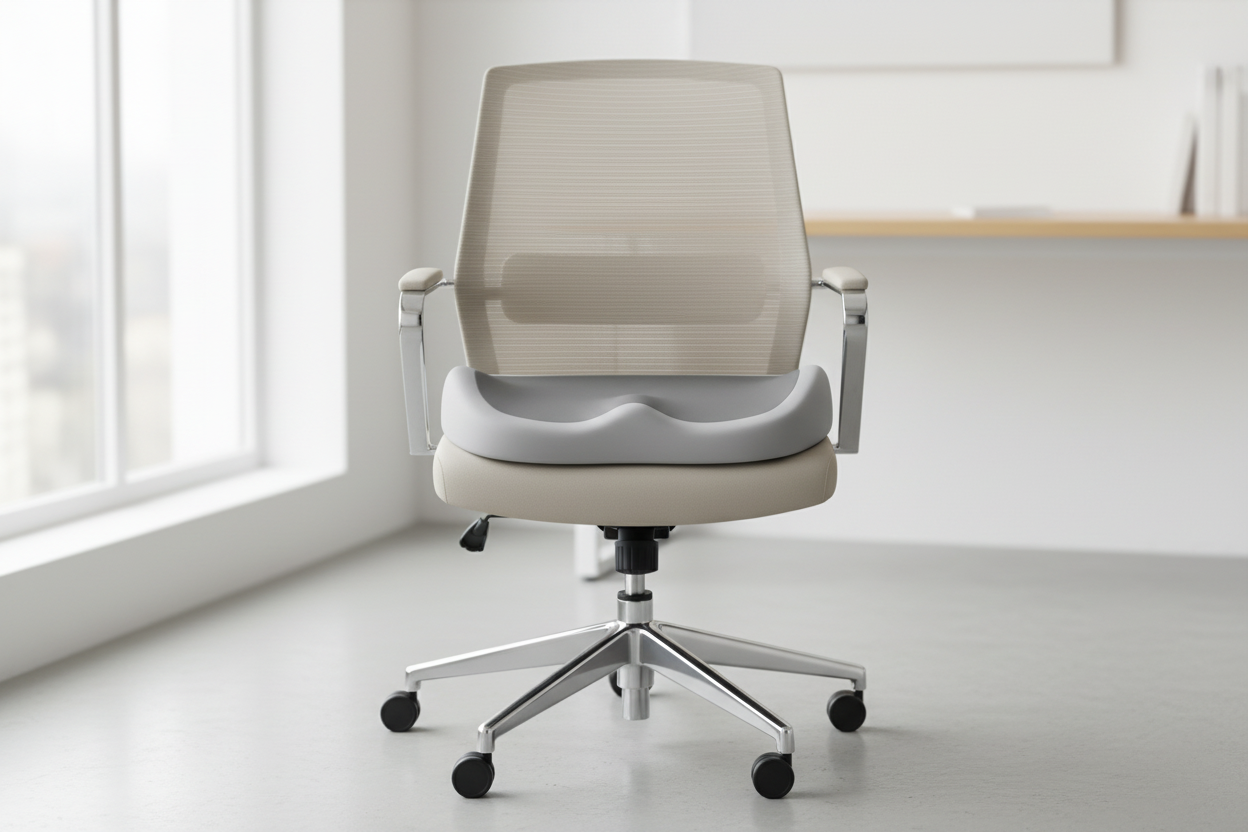 Coussin d'assise sur chaise de bureau - vue de face