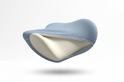 Coussin lombaire - housse amovible à moitié retirée