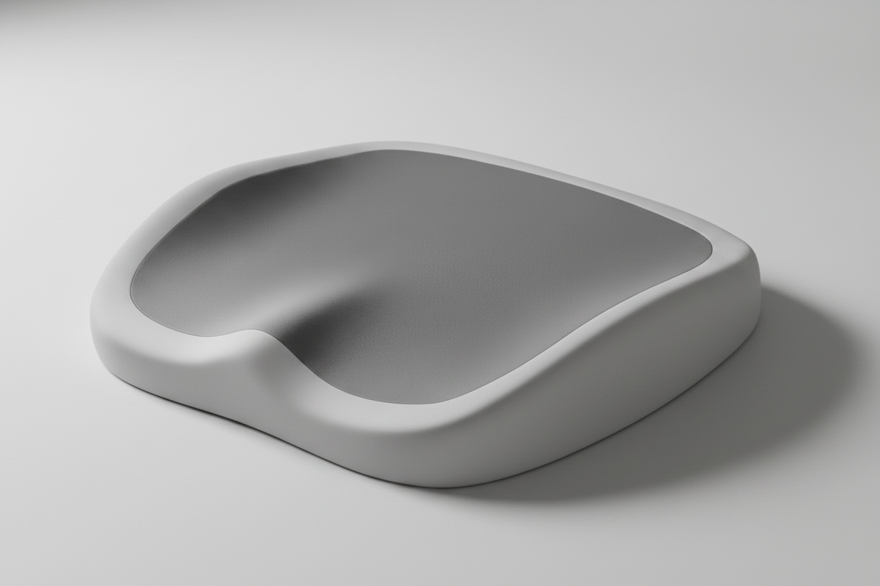 Gros plan découpe ergonomique coussin